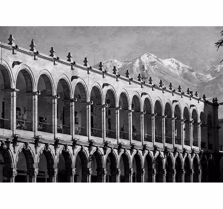 Toile fenêtre salon arequipa historique - TenStickers