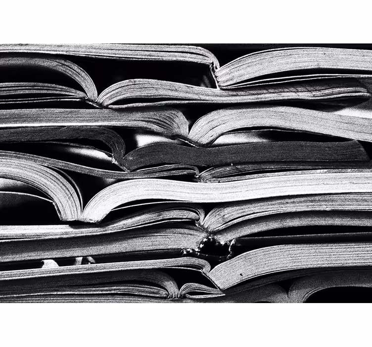 Toile fenêtre salon livre ouvert - TenStickers