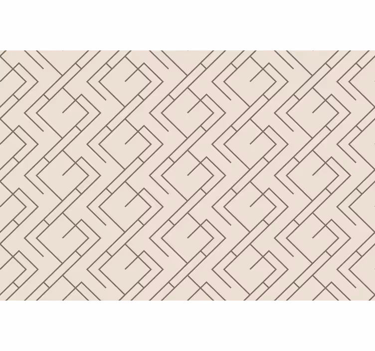Toile fenêtre salon design style mid-century - TenStickers