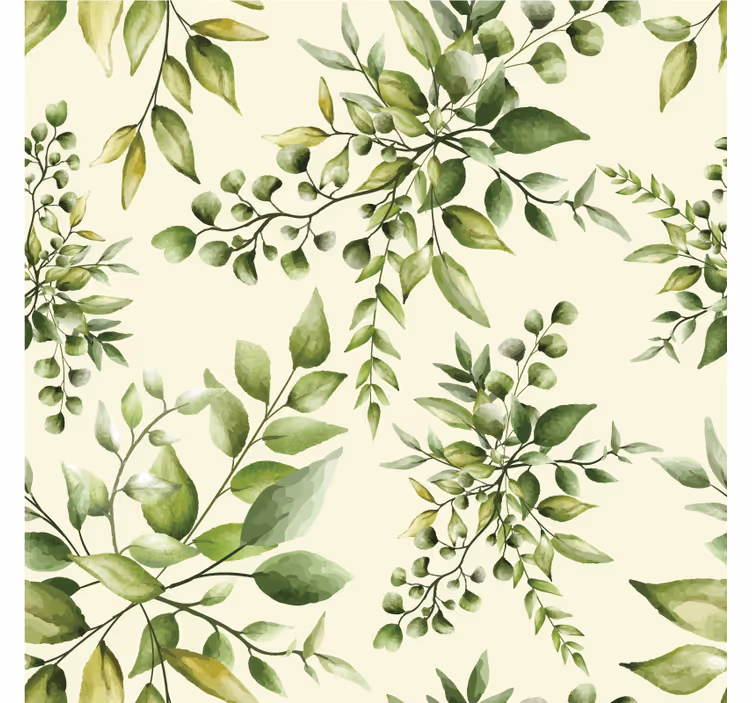 Toile fenêtre salon feuilles tropicales luxuriantes - TenStickers