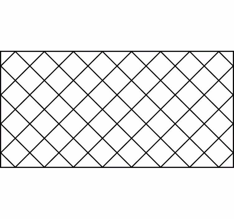 Toile blanche fenêtre carrés nordiques noir et blanc - TenStickers