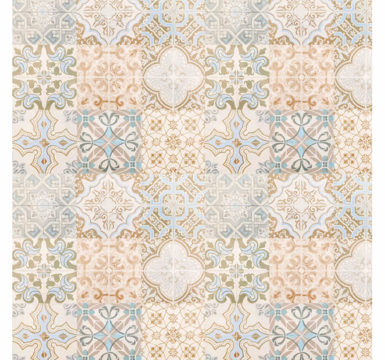 Toile fenêtre beige style espagnol ancien - TenStickers