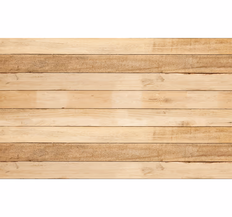 Toile fenêtre beige en lames de bois clair - TenStickers