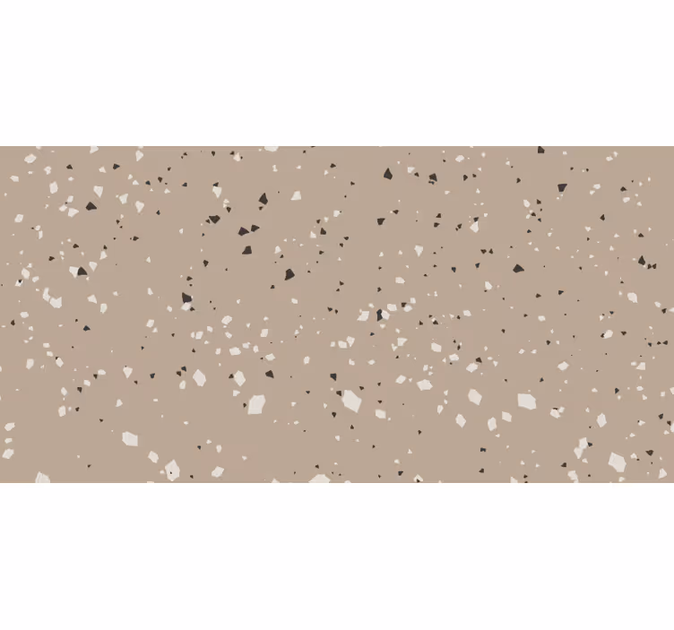 Toile fenêtre beige texture terrazzo beige - TenStickers