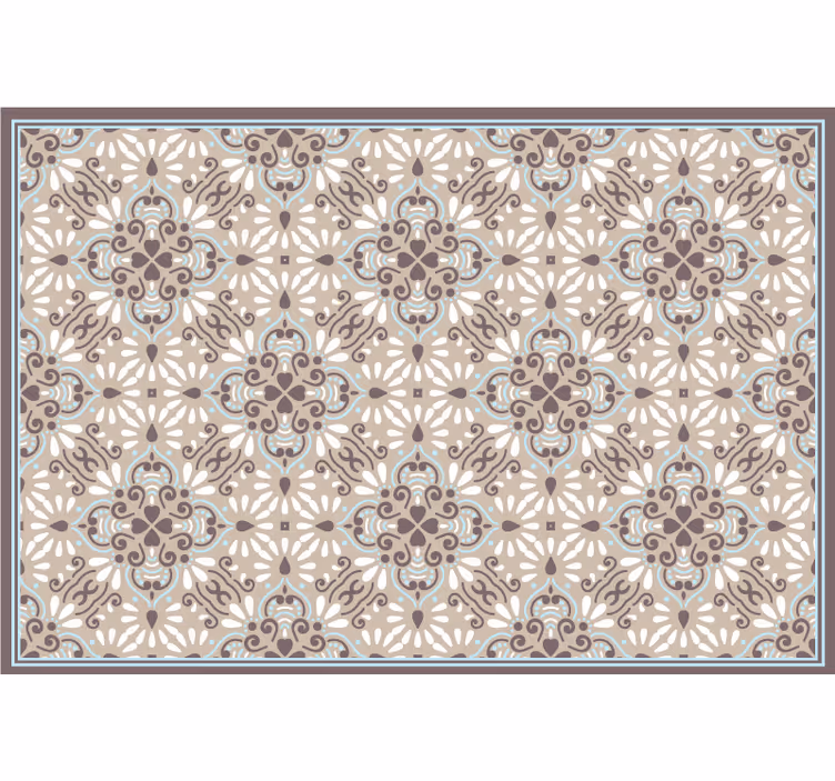 Toile fenêtre beige mosaïque blanche beige - TenStickers
