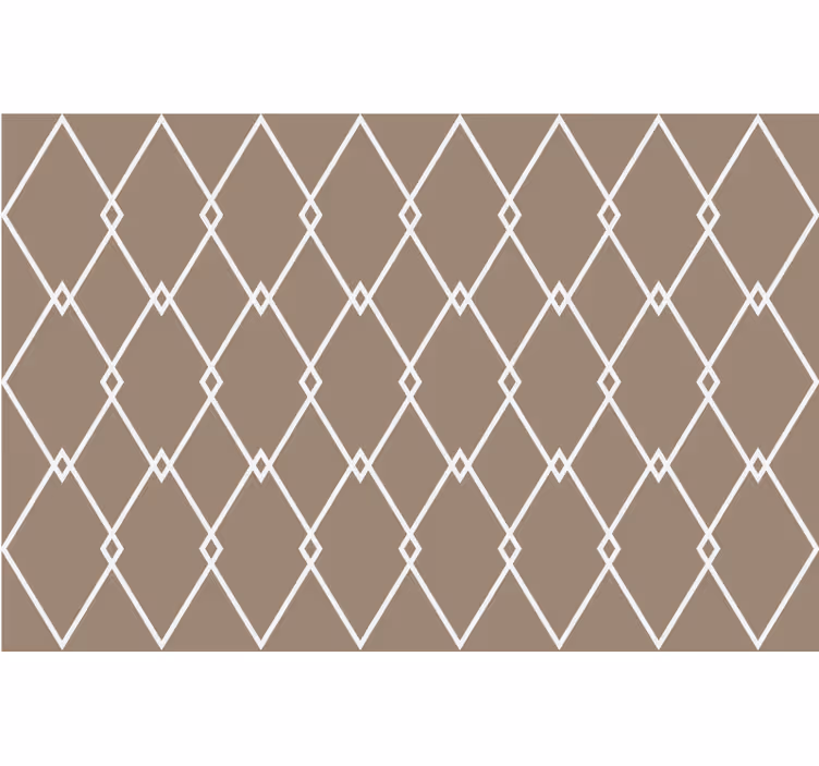 Toile fenêtre beige style géométrique cuisine - TenStickers