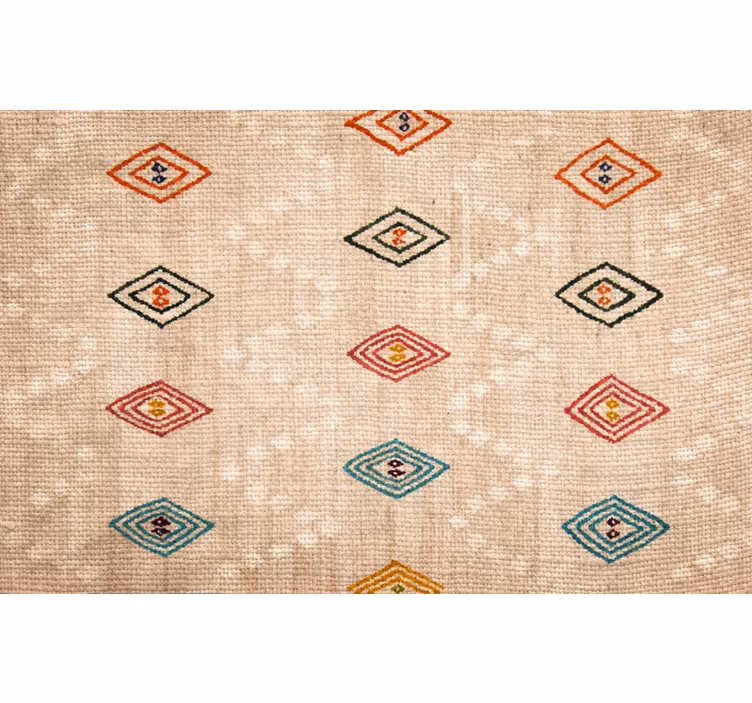 Toile fenêtre beige yeux de jogol - TenStickers