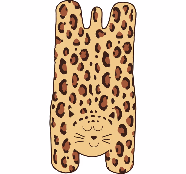 Toile fenêtre beige panthère pour enfants - TenStickers