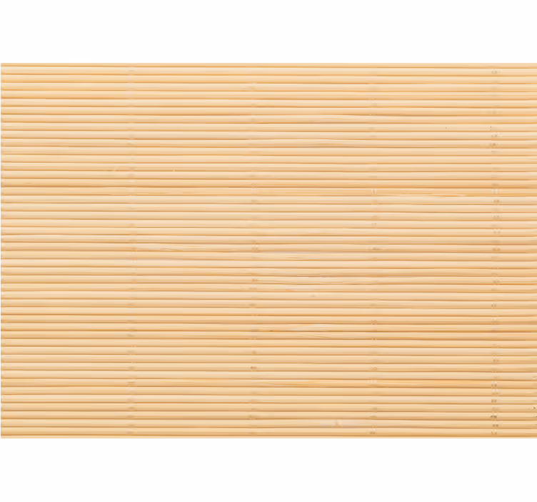 Toile fenêtre beige motif imitation bambou - TenStickers