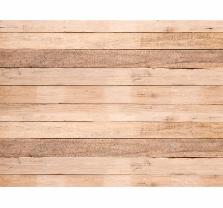 Toile fenêtre beige motif bois naturel - TenStickers
