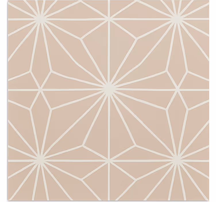Toile fenêtre beige motif étoiles beiges - TenStickers