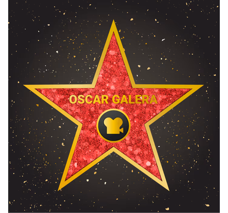 Toile fenêtre chambre étoile d'hollywood personnalisable - TenStickers
