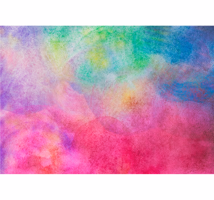 Toile fenêtre chambre couleurs artistiques - TenStickers