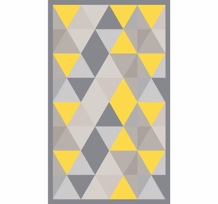 Toile fenêtre chambre motifs triangles pantone - TenStickers