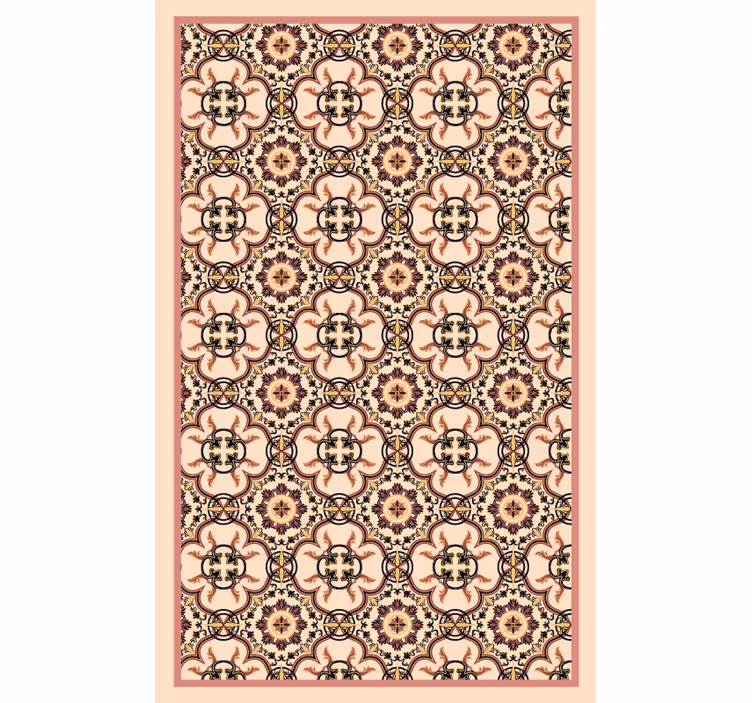 Toile fenêtre chambre carreaux vintage - TenStickers