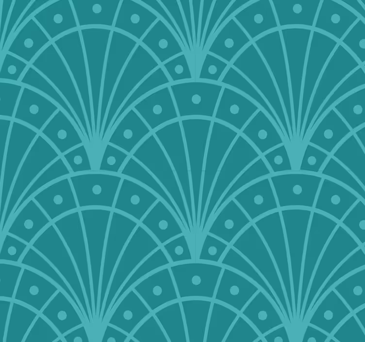 Toile fenêtre chambre style art déco - TenStickers