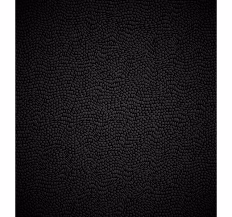 Toile fenêtre chambre imitation fourrure noire - TenStickers