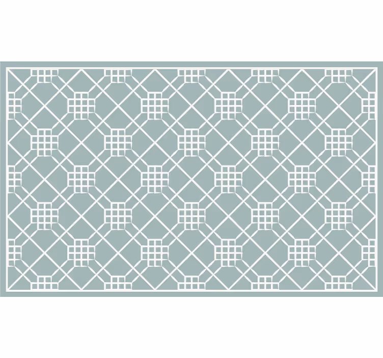 Toile fenêtre chambre géométrie irrégulière - TenStickers