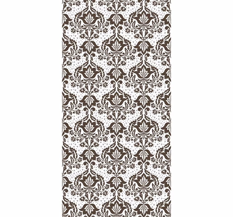 Toile fenêtre chambre fleurs ornementales - TenStickers