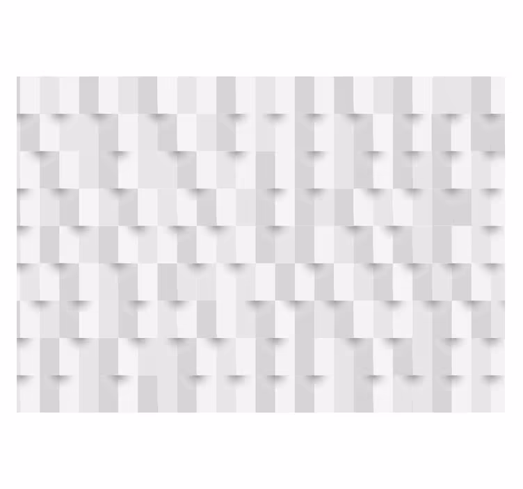 Toile blanche fenêtre puzzle géométrique - TenStickers