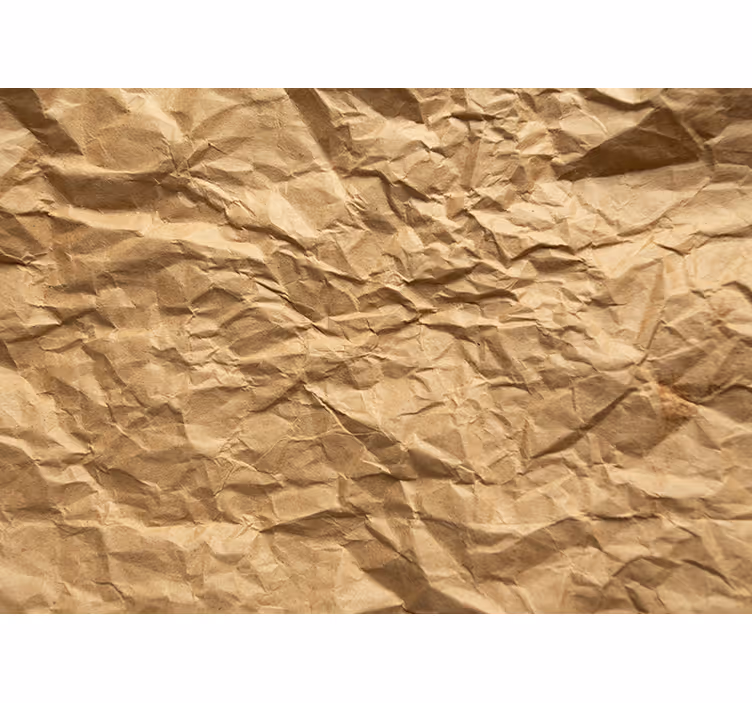 Toile fenêtre beige papier froissé marron - TenStickers
