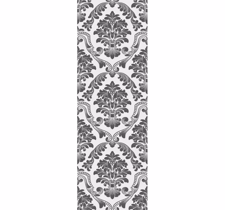 Toile fenêtre vintage motif floral classique - TenStickers