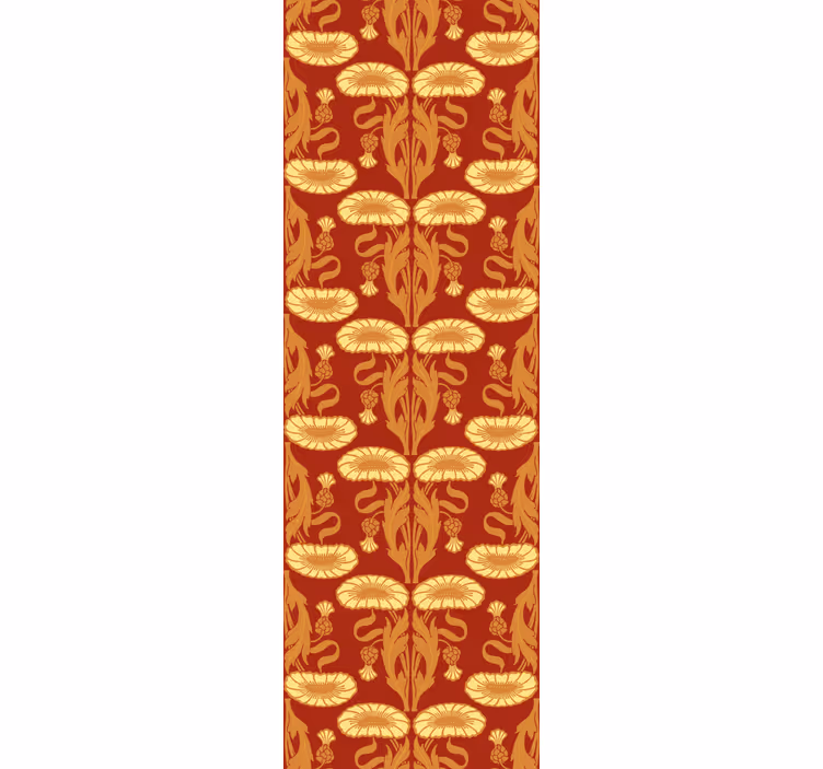 Toile fenêtre vintage style art nouveau - TenStickers