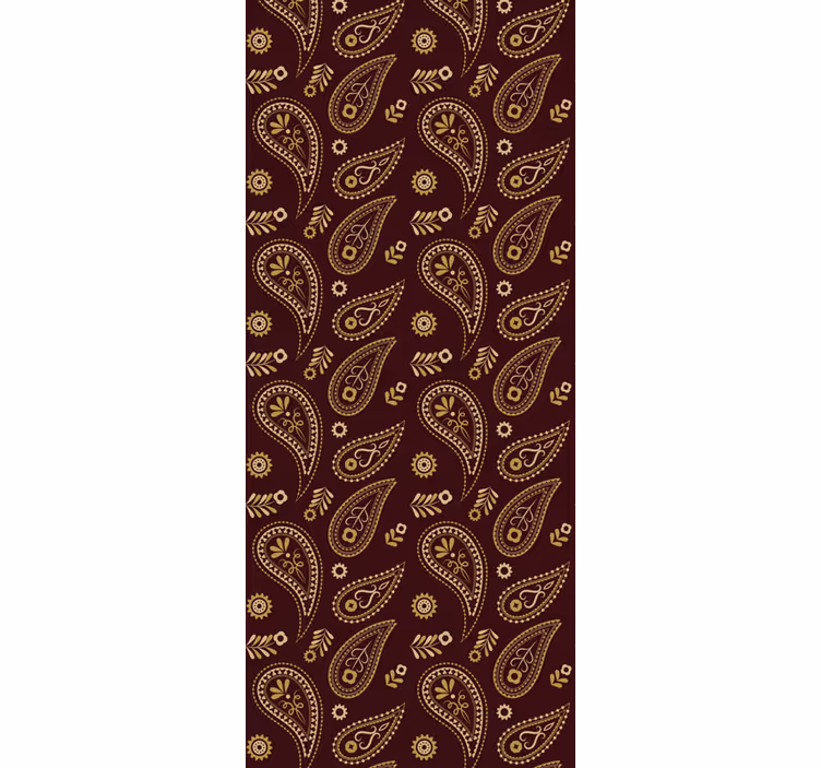 Toile fenêtre vintage motif indien classique - TenStickers