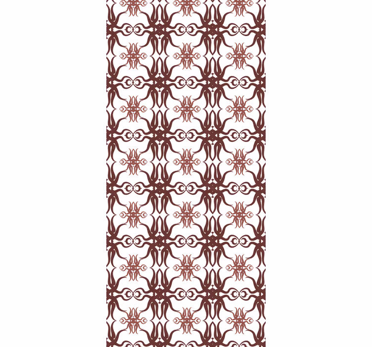 Toile fenêtre vintage design damassé original - TenStickers