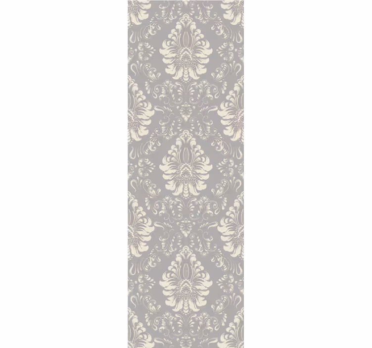 Toile fenêtre vintage motif classique crème et perle - TenStickers
