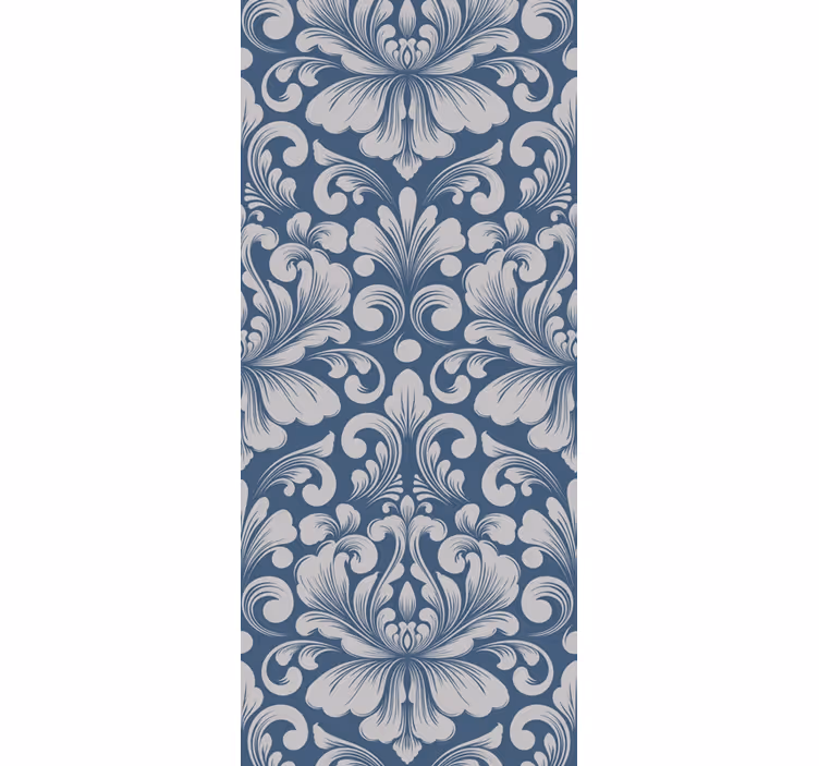Toile fenêtre vintage motif damassé classique - TenStickers