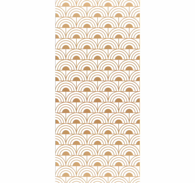 Toile fenêtre vintage motif décoratif dégradé or - TenStickers