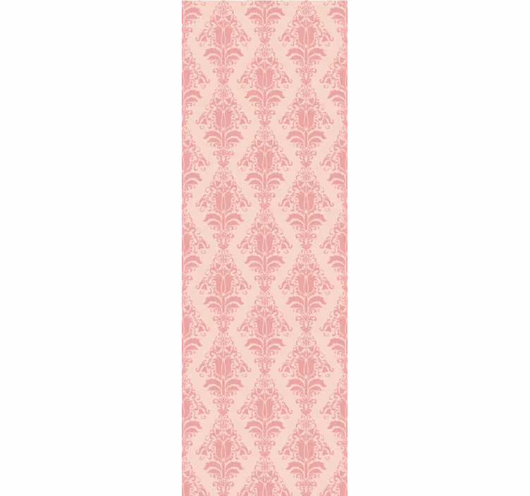 Toile fenêtre vintage motif floral rose provincial - TenStickers