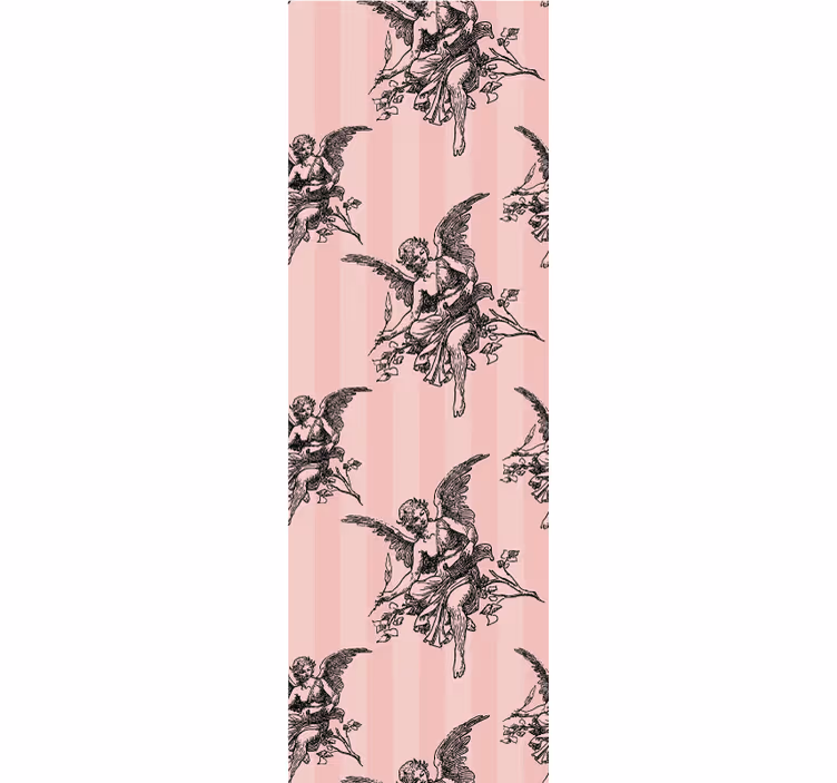 Toile fenêtre vintage motif toile de jouy - TenStickers