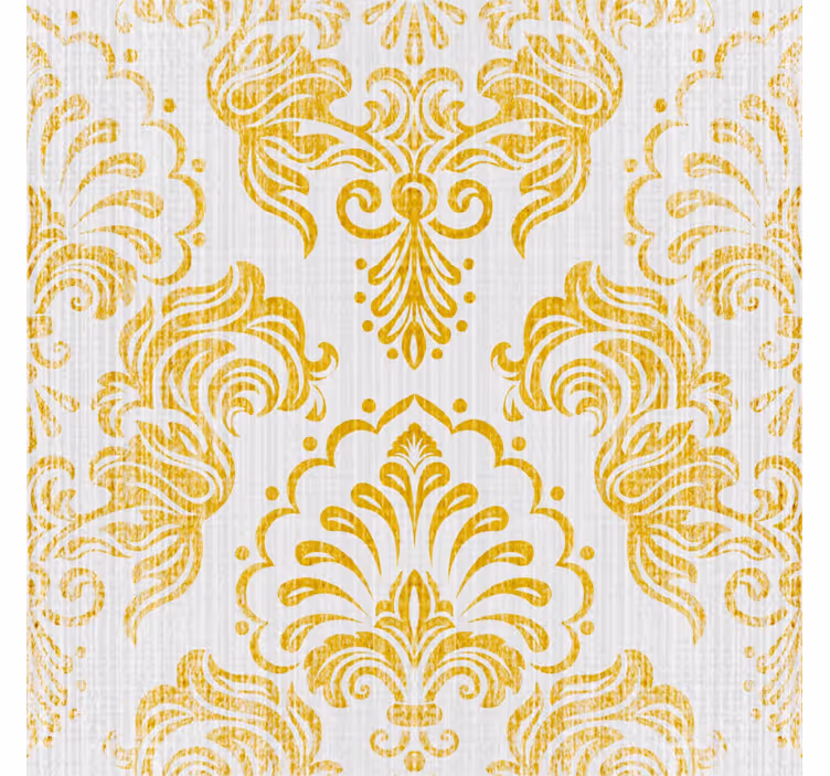 Toile fenêtre vintage design doré - TenStickers