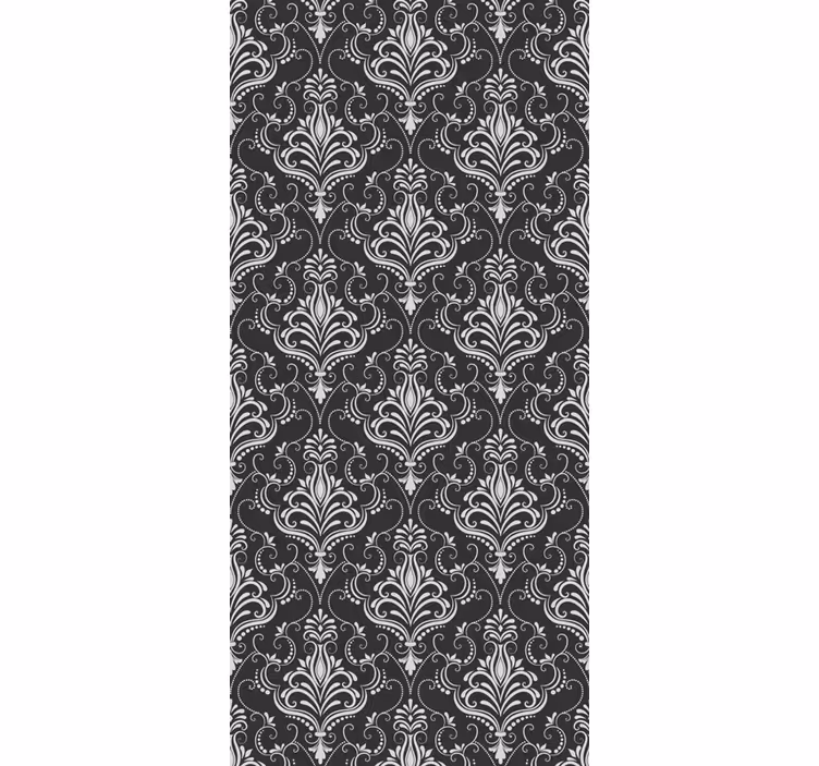 Toile fenêtre vintage style damassé élégant - TenStickers