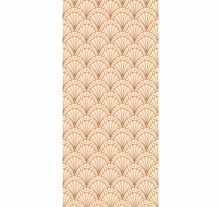 Toile fenêtre vintage motif décoratif huîtres dorées - TenStickers