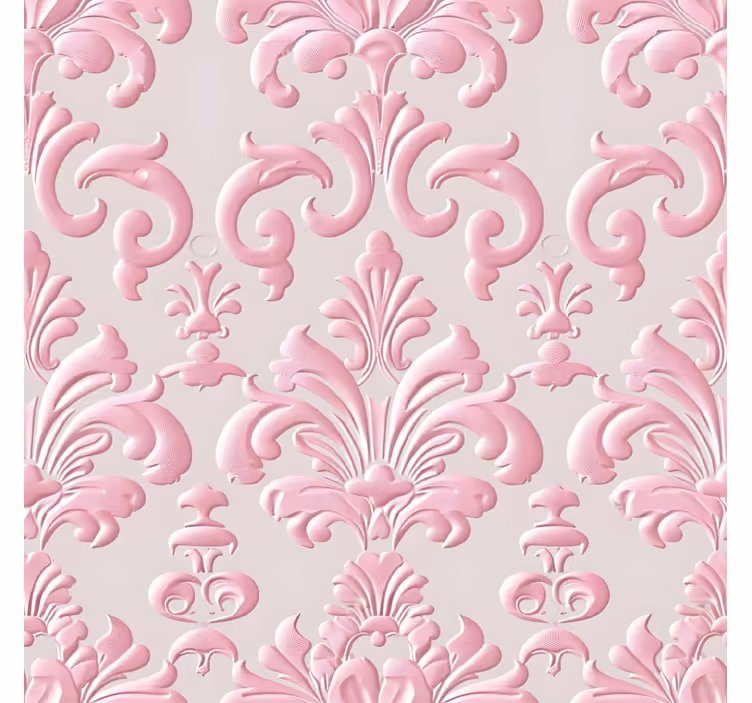Toile fenêtre vintage motif rose - TenStickers