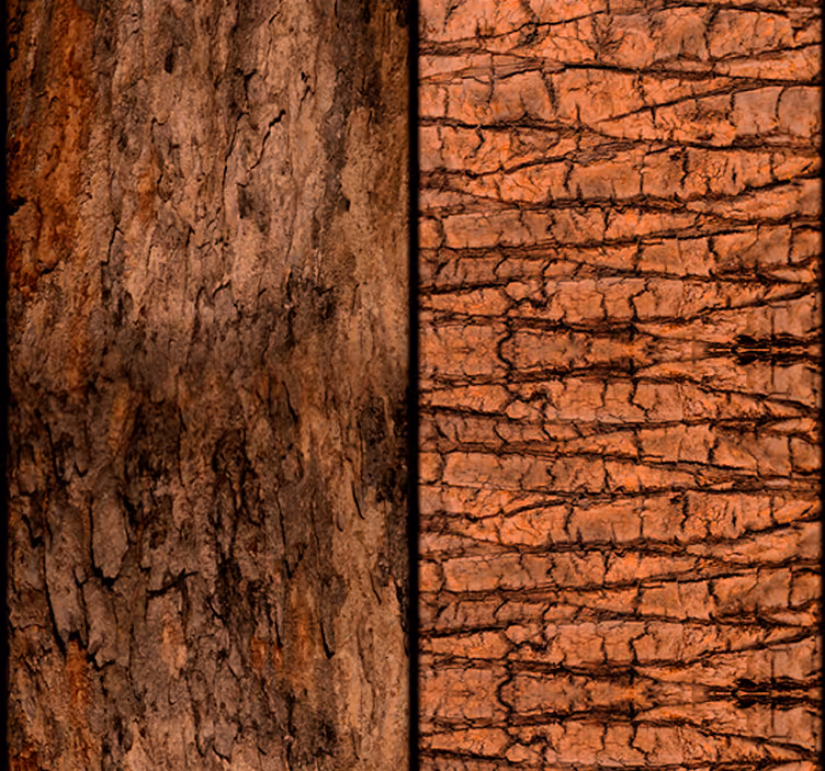 Toile fenêtre vintage temps gravé dans l'arbre - TenStickers