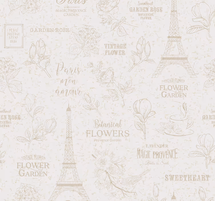 Toile fenêtre vintage style parisien - TenStickers
