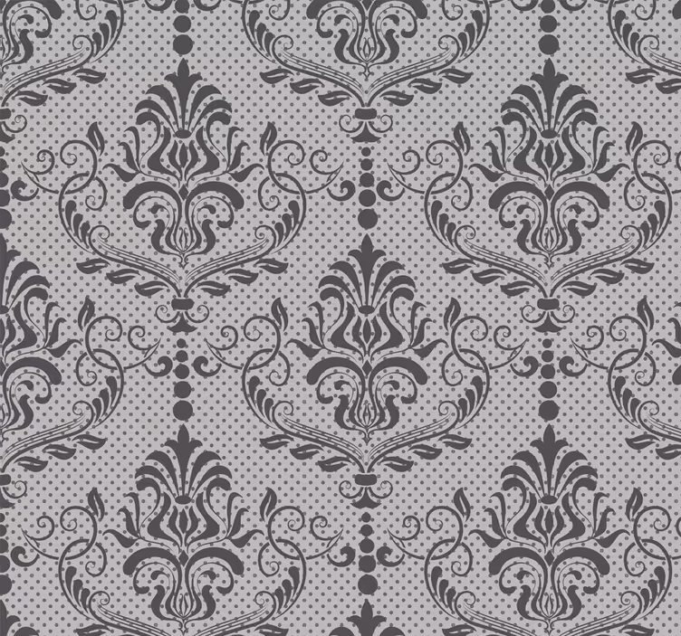 Toile fenêtre vintage motif baroque élégant - TenStickers