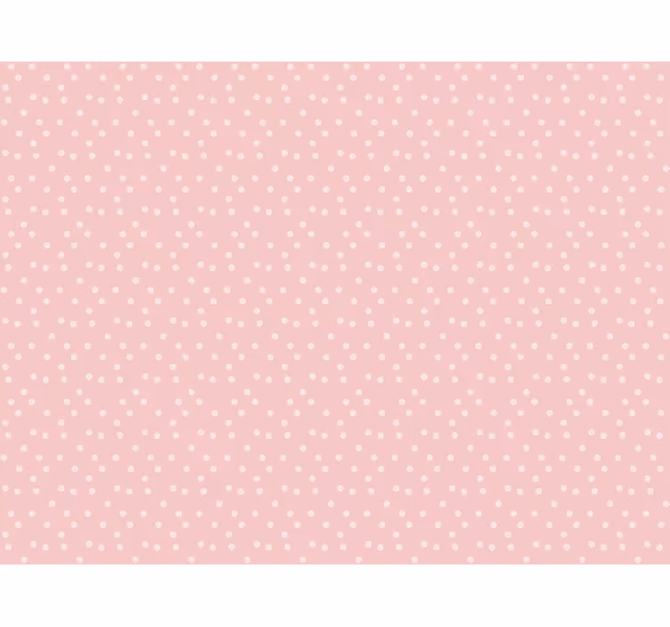 Toile fenêtre rose à pois pastels doux - TenStickers