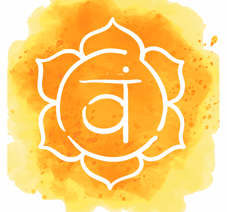 Toile fenêtre salon symbole du chakra sacré - TenStickers