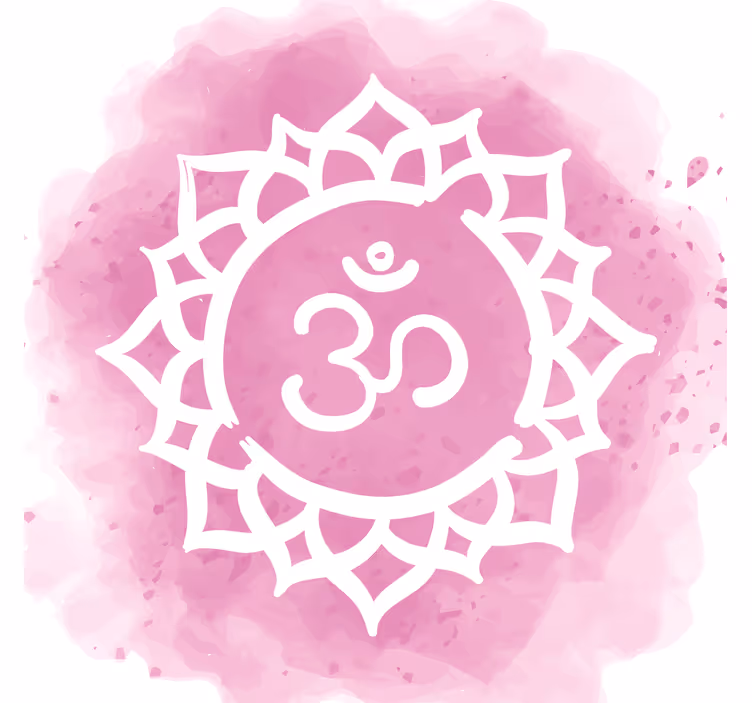 Toile fenêtre salon symbole magnifique du chakra couronne - TenStickers