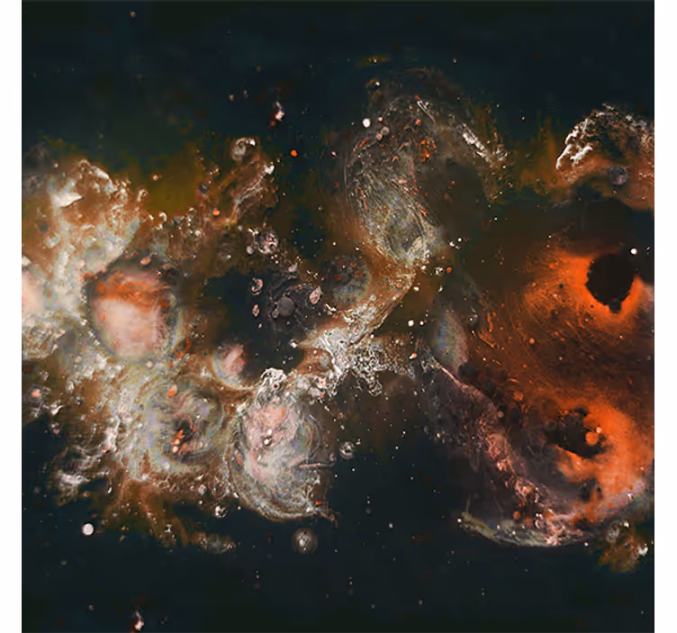 Toile fenêtre salon vue magnifique galaxie voie lactée - TenStickers