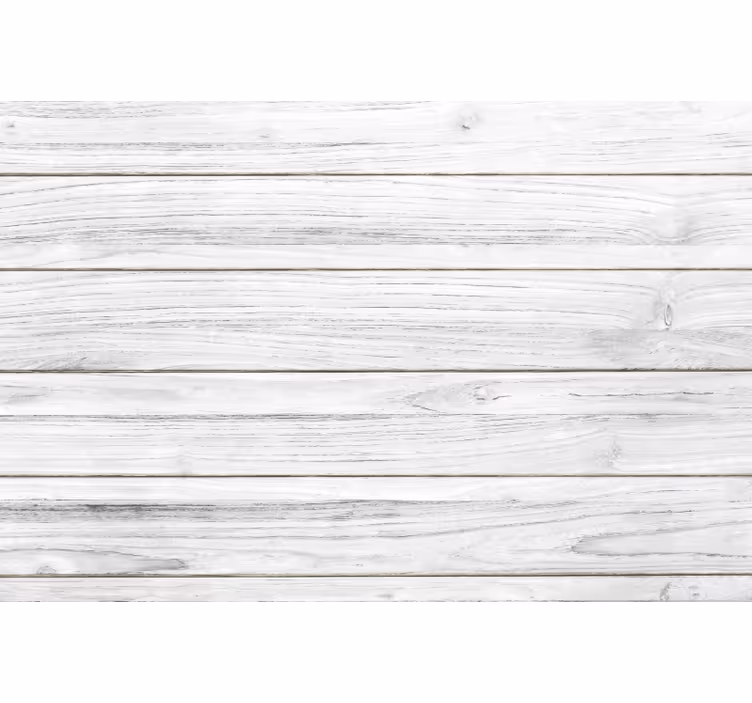 Toile blanche fenêtre effet bois clair - TenStickers