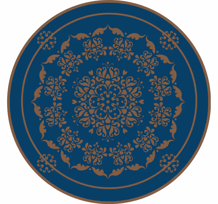 Toile fenêtre chambre mandala vintage grand format - TenStickers