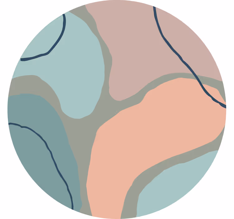 Toile fenêtre chambre formes géométriques abstraites - TenStickers