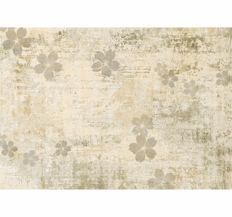 Toile fenêtre chambre texturé usé japandi - TenStickers