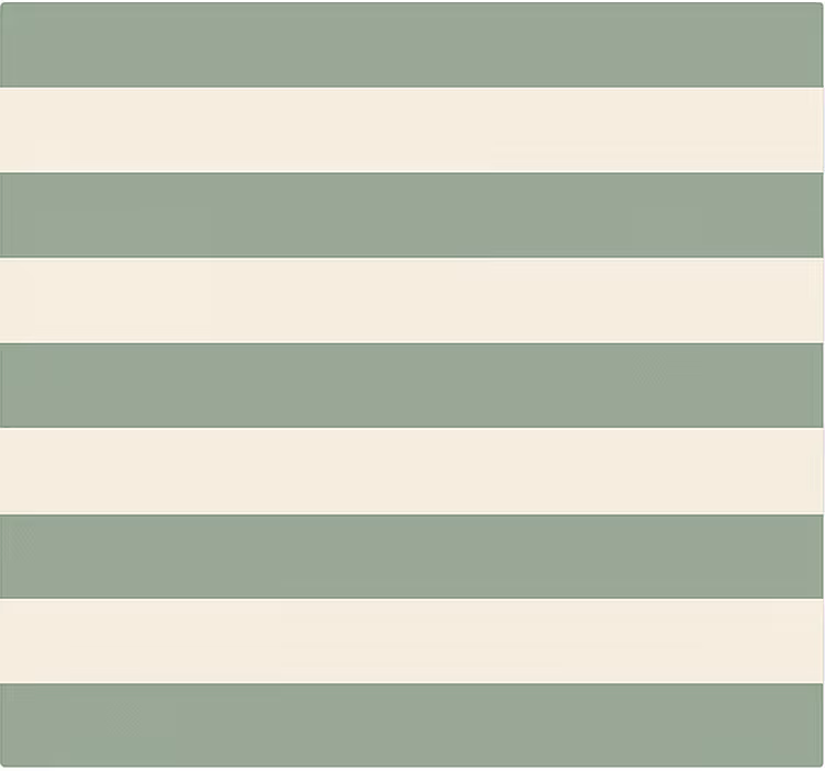 Toile fenêtre chambre motif rayé vert - TenStickers
